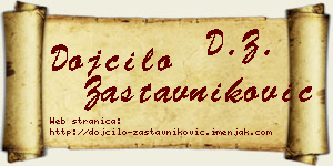 Dojčilo Zastavniković vizit kartica